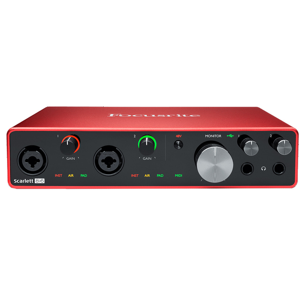 Внешняя студийная звуковая карта Focusrite scarlett 8i6 3Gen