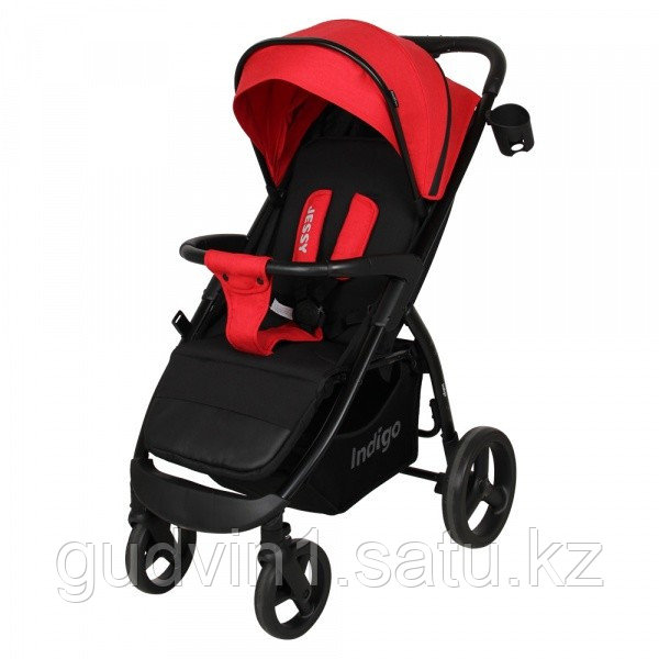 Коляска прогулочная Indigo Jessy L, красный 01-27255