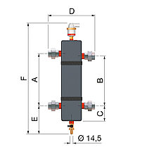 Гидравлические стрелки Flamco FlexBalance EcoPlus C 1 \ DN 25, фото 3