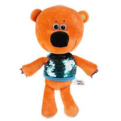 Мульти-Пульти Мягкая игрушка "Ми-ми-мишки" - Медвежонок Кешка в футболке с пайетками, 20 см.