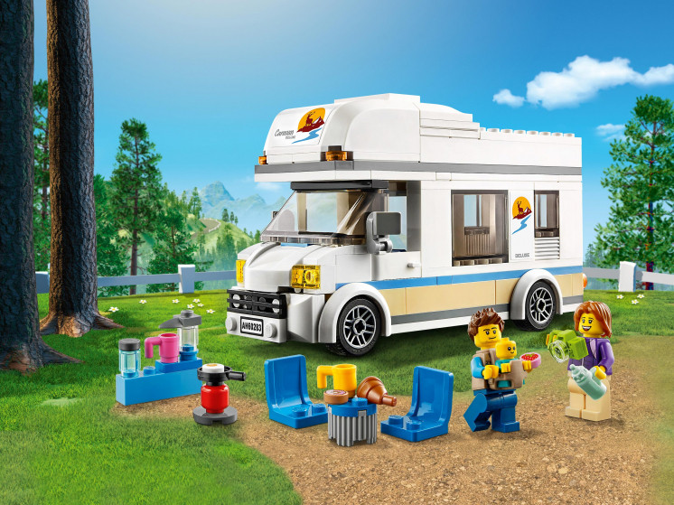 LEGO City 60283 Отпуск в доме на колёсах, конструктор ЛЕГО