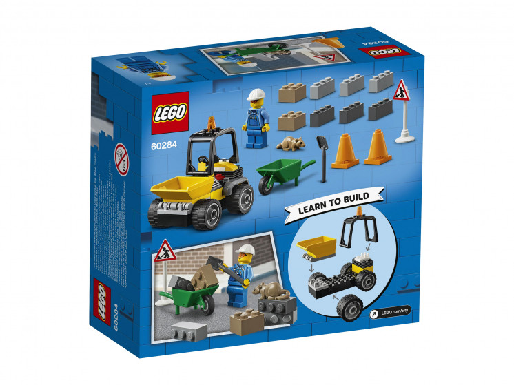 LEGO City 60284 Автомобиль для дорожных работ, конструктор ЛЕГО - фото 4 - id-p85264488