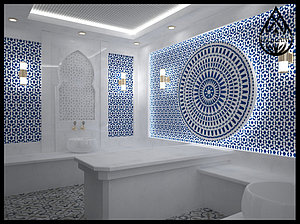 Дизайн и визуализация турецких бань (хаммамов) и паровых комнат (steam room)