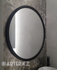 Argoblack, Зеркало круглое в черной раме МДФ, d = 807 мм