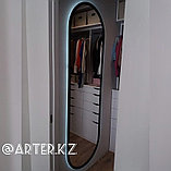 Lantiblack Led, Зеркало капсульное с задней парящей подсветкой в черной раме МДФ, 2000 х 800 мм, фото 2