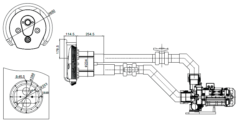 Противоток для бассейна Aquaviva STP-2200SS (нержавеющая сталь, 2,2 кВт, 50 м³/ч, 3 HP, под бетон/под пленку) - фото 4 - id-p85269355