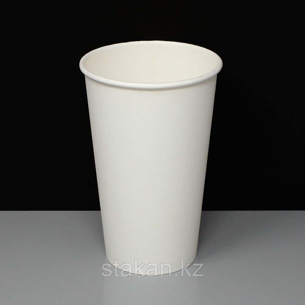 Бумажные стаканы (400мл, Белый, однослойный) - фото 1 - id-p20152091