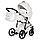 Детская коляска Pituso Cristal 2 в 1 кожа Белая, фото 10