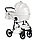 Детская коляска Pituso Cristal 2 в 1 кожа Белая, фото 9