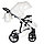 Детская коляска Pituso Cristal 2 в 1 кожа Белая, фото 5