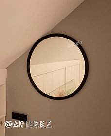 Argoblack, Зеркало круглое в черной раме МДФ, d= 703 мм