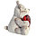Игрушка мягкая AURORA Медведь Большое сердце кор. 30 см, фото 2