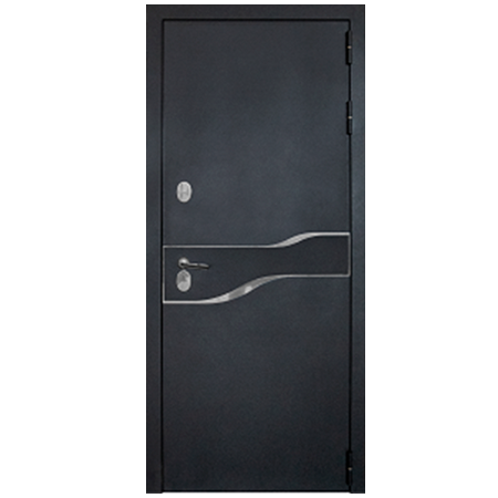 Дверь металлическая Амакс Термо Черный шелк 860 правая