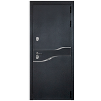 Дверь металлическая Амакс Термо Черный шелк 860 правая