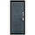 Дверь металлическая Амакс Термо Черный шелк 860 правая, фото 2