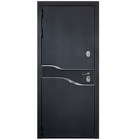 Дверь металлическая Амакс Термо Черный шелк 960 левая
