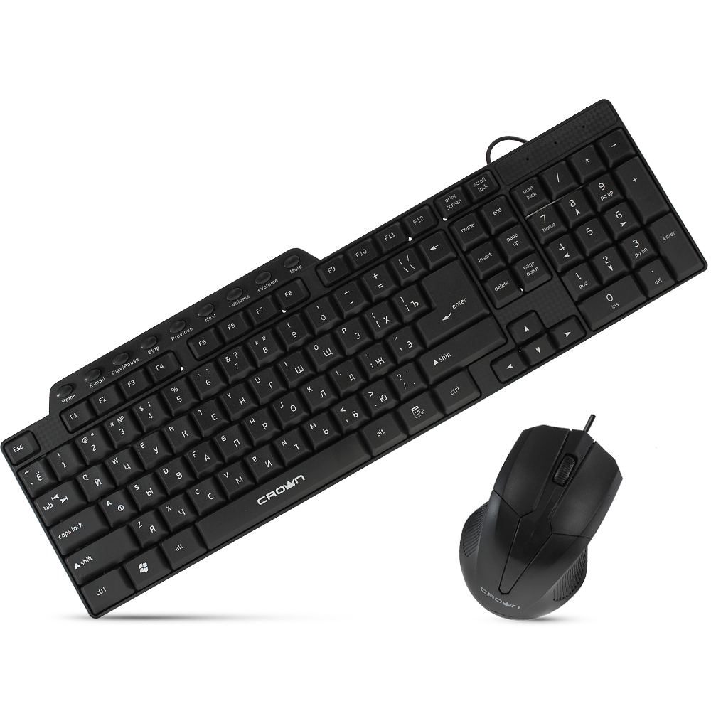 Набор клавиатура и мышь CROWN CMMK-520B