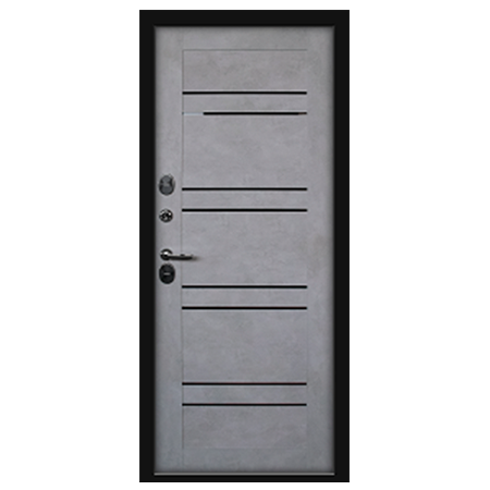 Дверь металлическая Лайн Термо Черный муар 960 права - фото 2 - id-p85310037