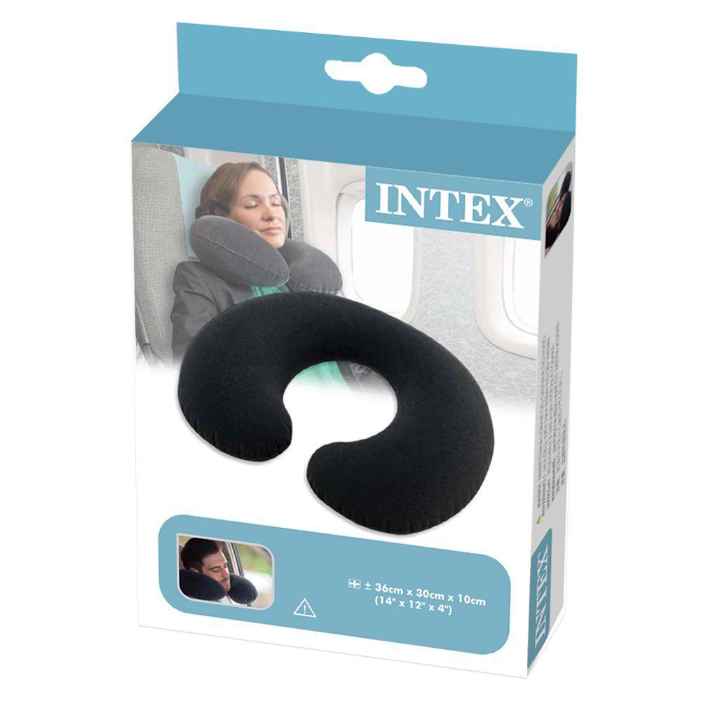 Надувная подушка для шеи INTEX 36х30х10см