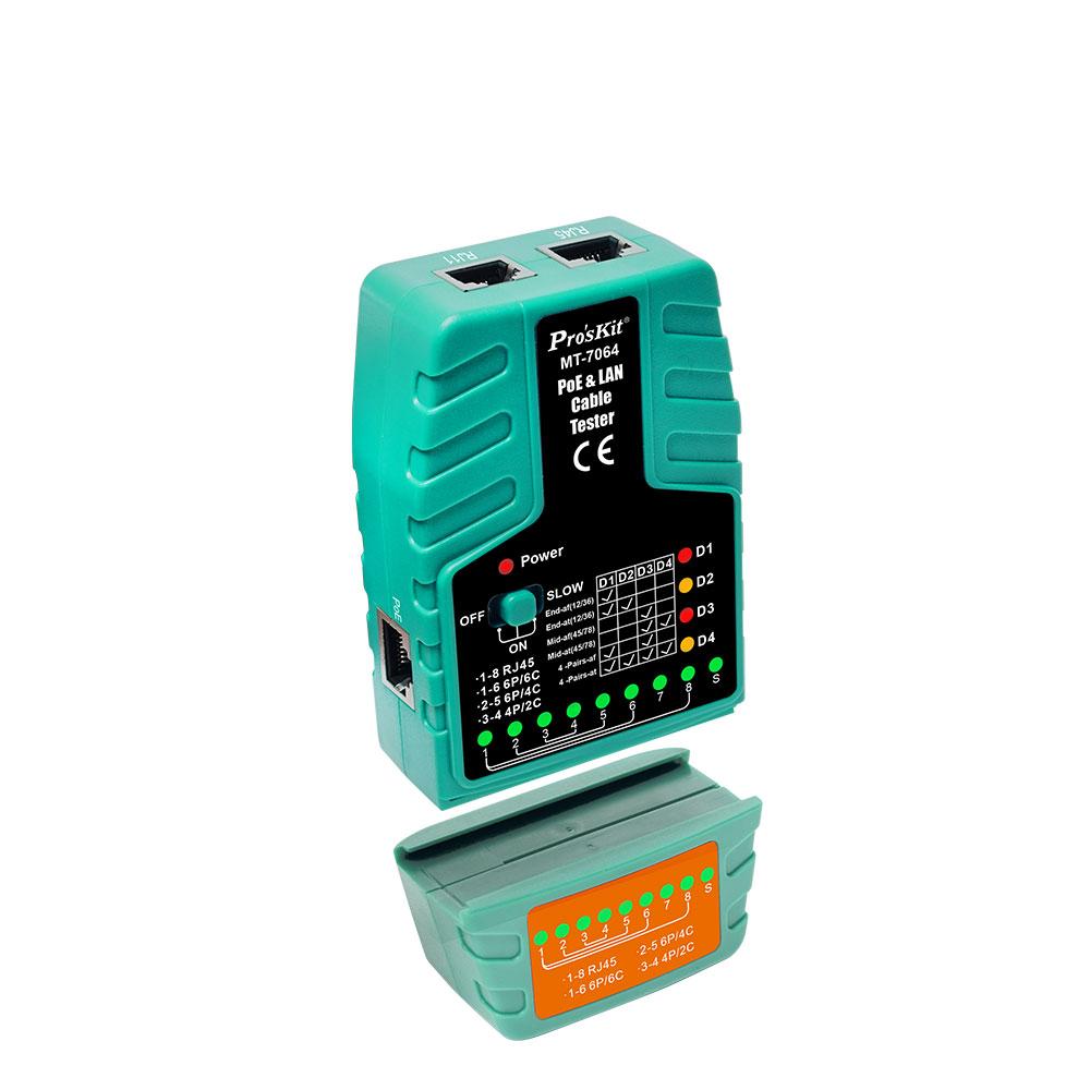 Pro`sKit MT-7064 Кабельный тестер LAN и PoE