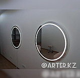 Adagio, Зеркало круглое с пескоструйной Led подсветкой, d=900мм, фото 4