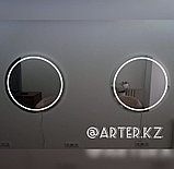 Adagio, Зеркало круглое с пескоструйной Led подсветкой, d=900мм, фото 3