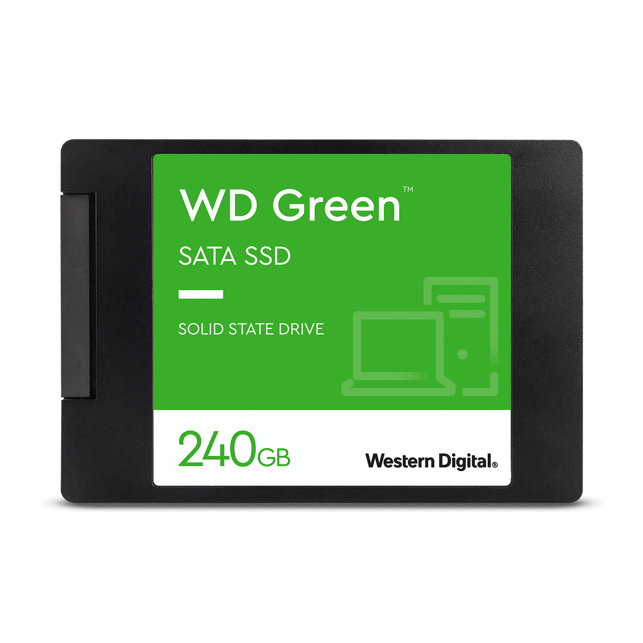 Western Digital WDS240G2G0A Твердотельный накопитель 240GB SSD Серия GREEN 2.5” SATA3 R545Mb/s Толщина 7мм