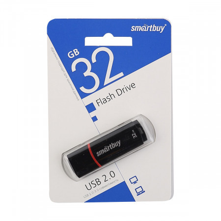 USB накопитель Smartbuy 32GB Crown Black - фото 1 - id-p58535640