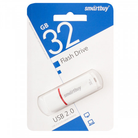 USB накопитель Smartbuy 32GB Crown White