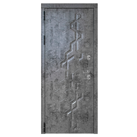 Дверь металлическая Робо Термо Черный муар 960 левая