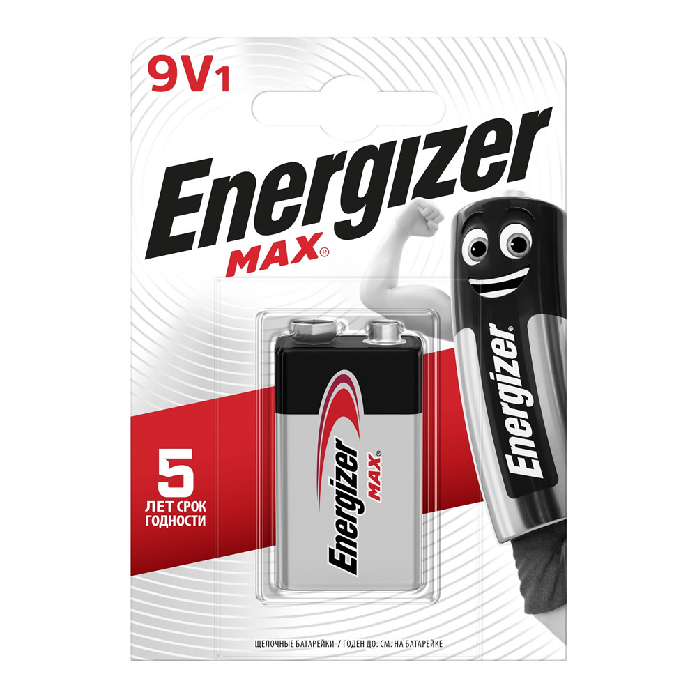 Батарейка крона 9v  Energizer MAX 6LR61 BL1