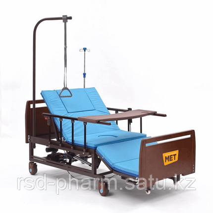 MET REVEL XL (120см) Электрическая медицинская кровать для ухода за лежачими больными с переворотом и туалетом, фото 2