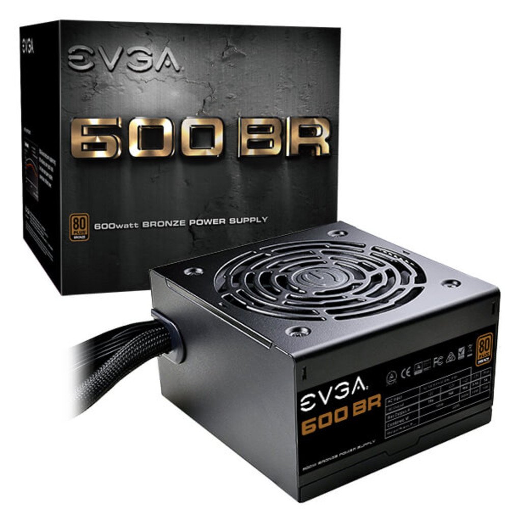 Блок питания ATX 600W EVGA BRONZE 100-BR-0600-K2
