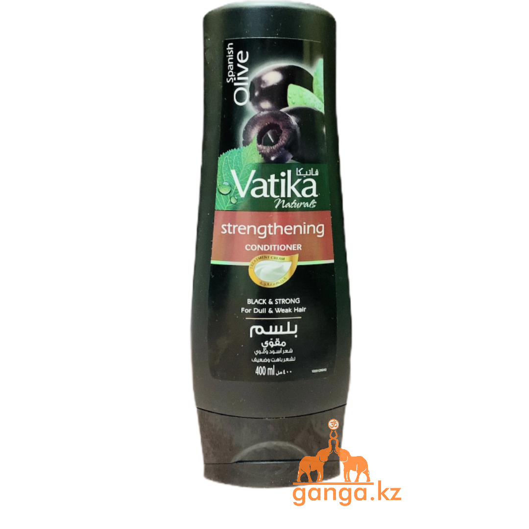 Кондиционер Урепление и Увлажнение для темных волос (Black Olive VATIKA DABUR), 400 мл