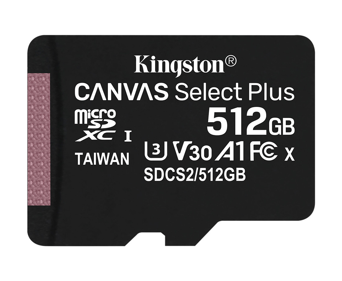 Карта памяти MicroSD 512GB Class 10 UHS-I Kingston SDCS2/512GBSP - фото 1 - id-p85313615
