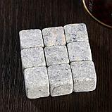 Набор камней для виски "Whiskey stones. Vintage", в консервной банке, 9 шт., фото 2