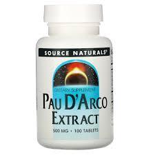 Пищевая добавка Source Naturals, экстракт коры муравьиного дерева, 500 мг, 100 таблеток