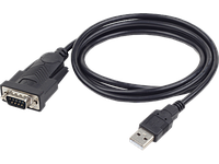 Конвертер USB->SERIAL Cablexpert UAS-DB9M-02 AM/DB9M, 1,5 м, WinXP-Win8, черный, пакет