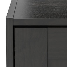 Гардероб 3-дверный РАККЕСТАД черно-коричневый 117x176 см ИКЕА, IKEA, фото 2