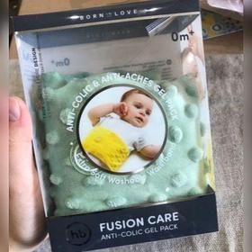 Happy Baby Анти-коликовая гелевая грелка с чехлом Fusion Care Olive