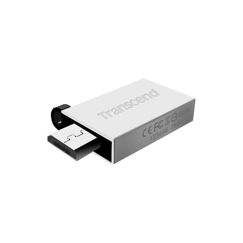 USB Флеш 16GB 2.0 Transcend TS16GJF380S серебро - фото 2 - id-p85313599
