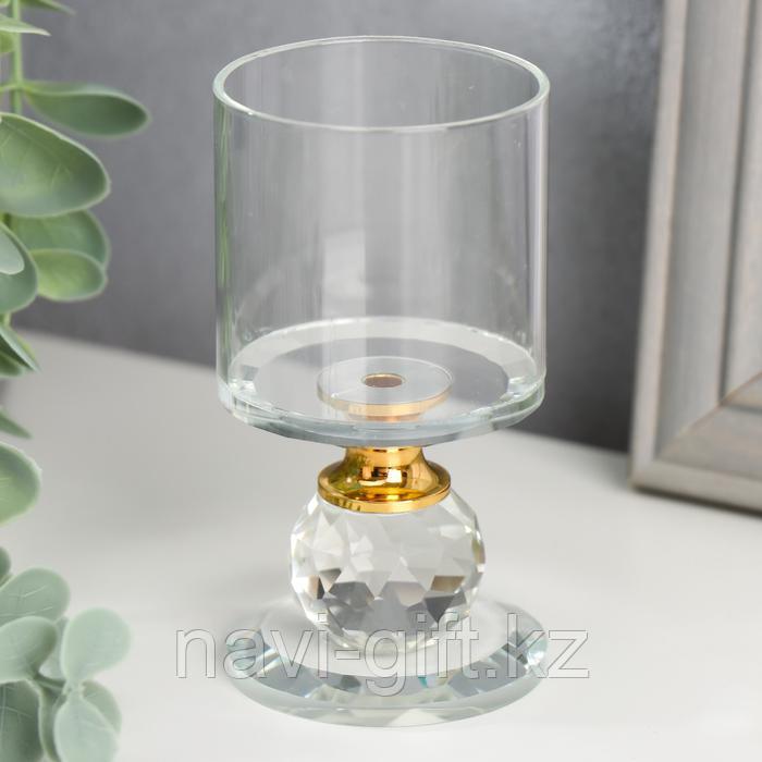 Подсвечник стекло на 1 свечу "Прозрачность" 9,2х5х5 см