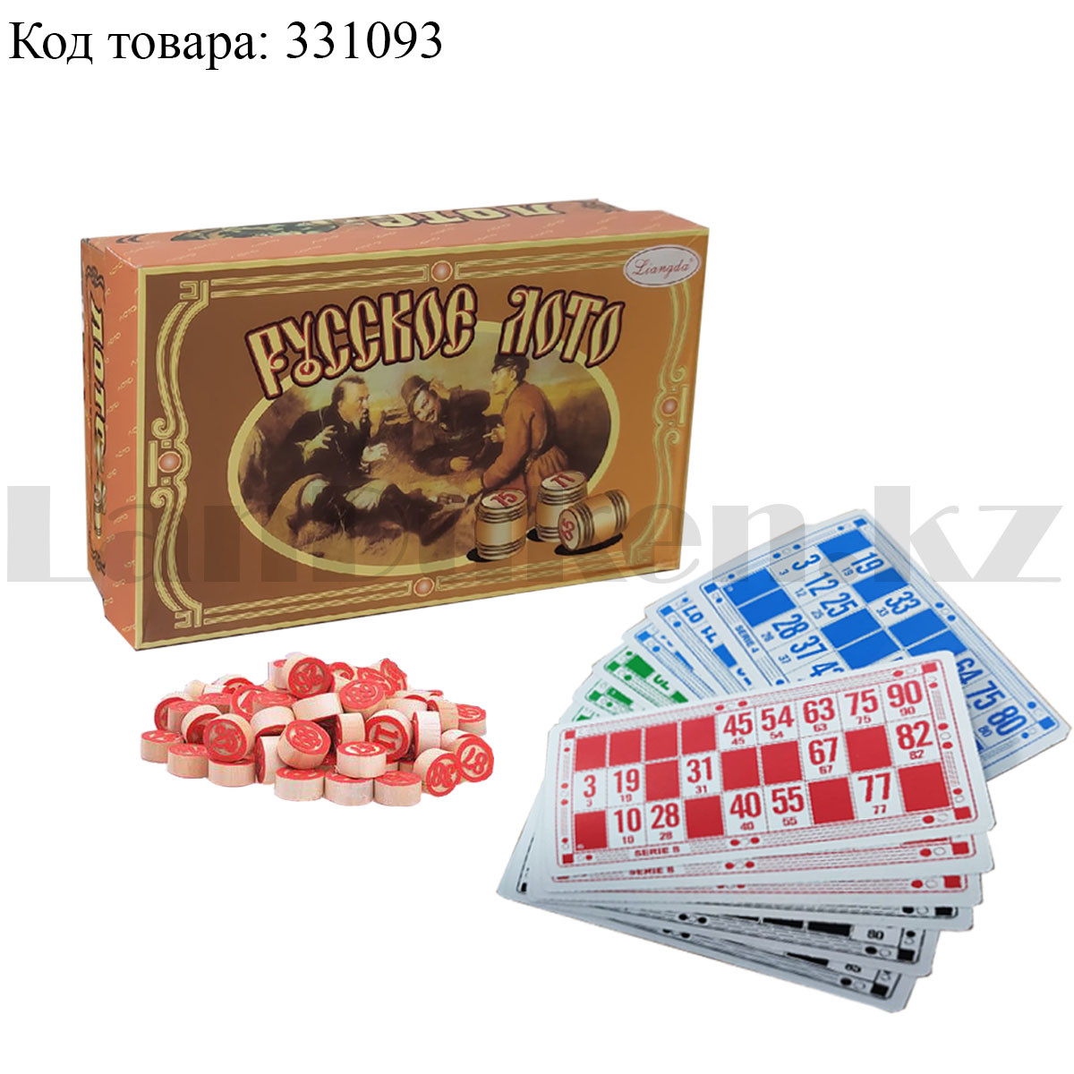 Настольная игра "Русское лото" в картонной коробке 19*11,5 см