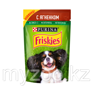 Friskies Фрискис влажный корм для собак с ягненком, 85гр