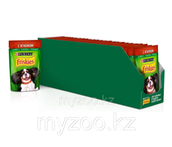 Friskies Фрискис влажный корм для собак с говядиной, 85гр x 26 шт