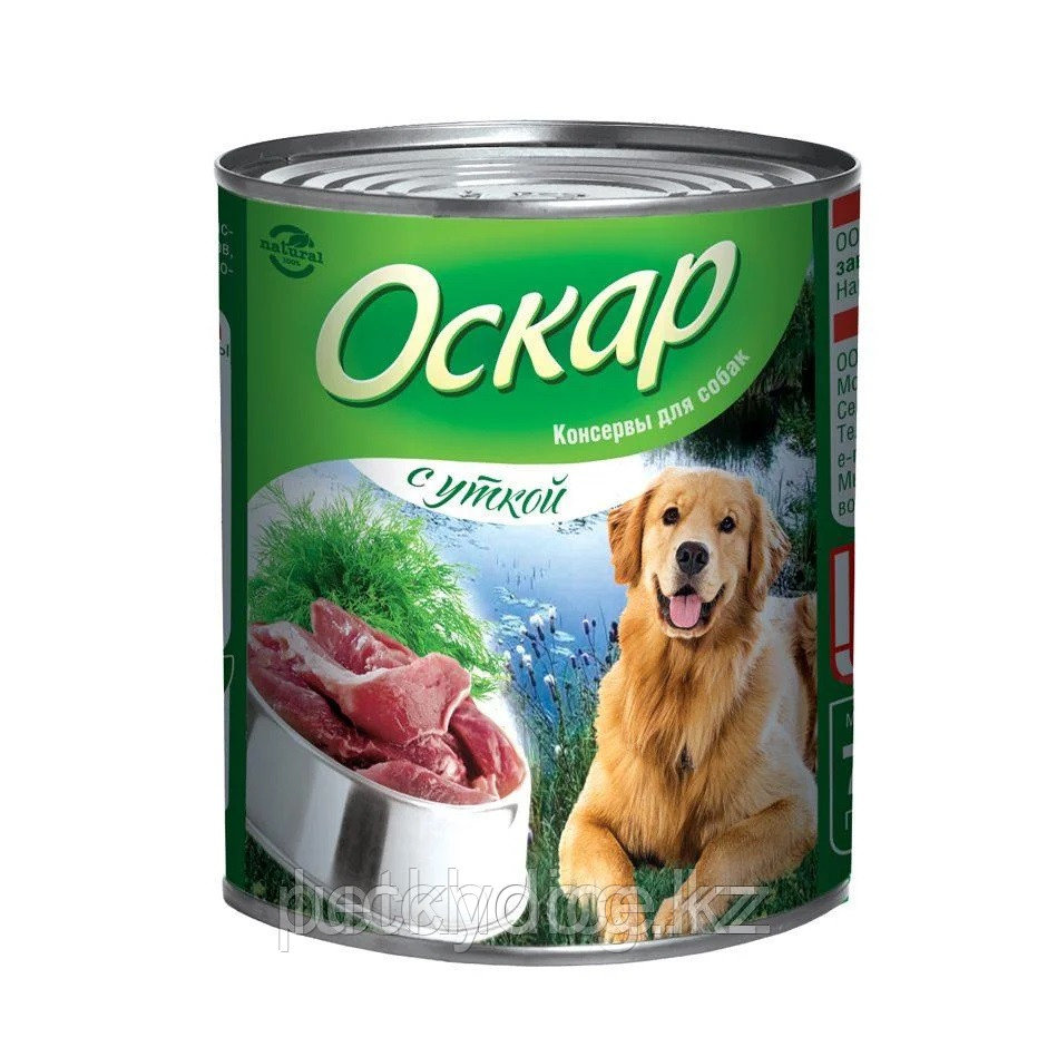 Оскар 750гр с Уткой Консервы для собак