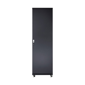 LinkBasic Шкаф серверный 42U, 600*1000*2000,  цвет чёрный, передняя дверь стеклянная (тонированная)