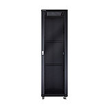 LinkBasic Шкаф серверный 42U, 600*1000*2000,  цвет чёрный, передняя дверь стеклянная (тонированная), фото 2