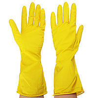 Перчатки резиновые гелевые желтые