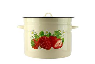 Кастрюля 20л Клубника (Эмаль Магнитогорск, Россия)